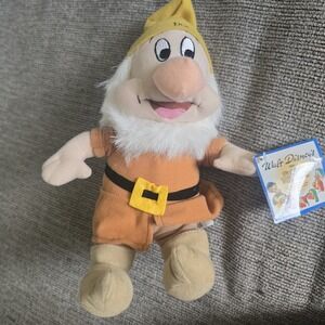 Disney Snow White Doc Plush Toy Stuffed Animal‎ Disney Store Collectible.